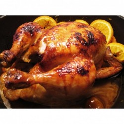 Petit poulet roti fermier
